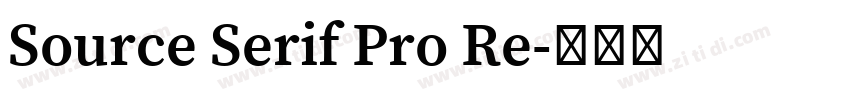 Source Serif Pro Re字体转换 Source Serif Pro Re字体转换